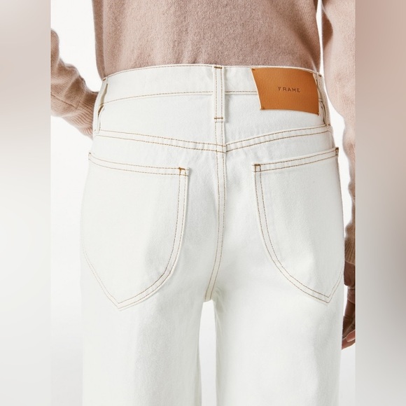 FRAME Le Italiene wide cropped jeans cotton size 25 - Picture 3 of 11